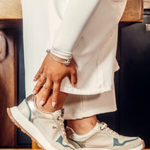 TENIS ADELE BEIGE VERDE